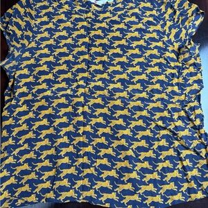 Boden Men's Shirt in Navy and Yellow